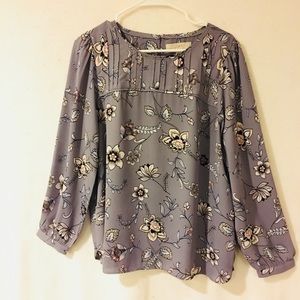 LOFT Silky Floral Blouse